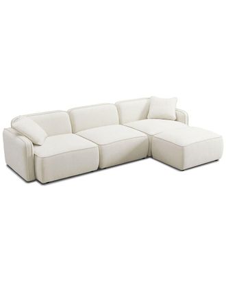 TOV Furniture Tov Furniture Travie Upcycled Linen 4Pc Modular Sectional