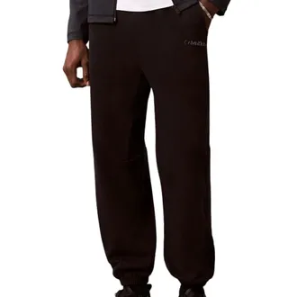 Calvin Klein Broeken, Heren, Zwart, S, Katoen, Heavy French Terry Joggers