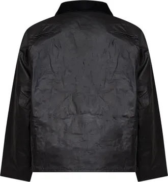 Barbour Waxed Cotton Bomber Jacket - Black