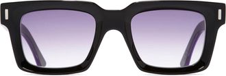 Cutler and Gross 1386 - Purple On Black Sunglasses