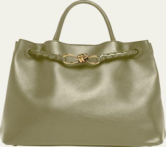 Bottega Veneta Andiamo Medium Leather Tote Bag