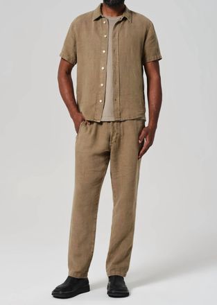 Citizens Of Humanity Drawstring Deck Pant In Dark Khaki