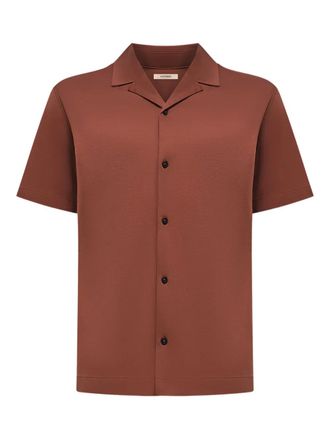12 Storeez button pima-cotton shirt - men - Pima Cotton - S - Red