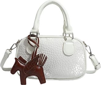 Generic Womens Handbag Fashion Boston Handbag(white,One)