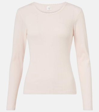 Leset Pointelle cotton T-shirt