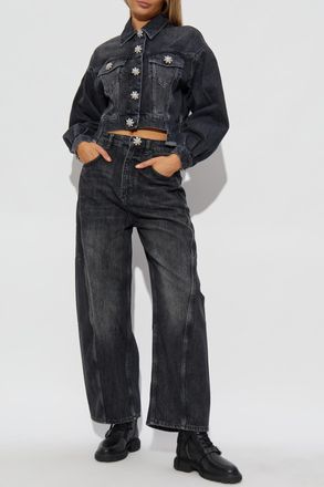 AllSaints Denim Jacket Beth, Womens, Grey