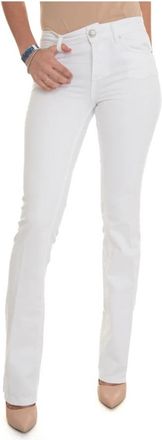 Liu Jo Slim-Fit Trompetpijp Denim Jeans - Dames - Slim Fit Jeans - Wit - W25 - Denim - Jeans