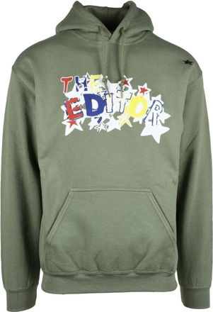 The Editor Heren, Sweatshirts & Hoodies, Groen, Maat: XL Katoen