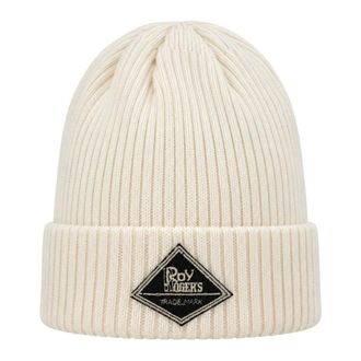 Roy Rogers Gebreide muts met logopatch - Heren - Accessoires - Wit - Maat: L