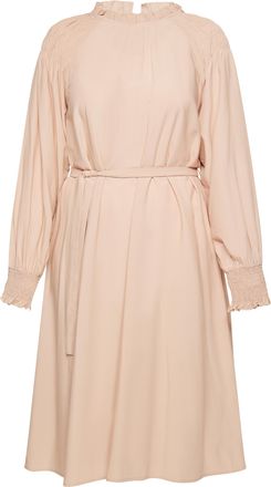 Usha midi-jurk nowles Dames Roze Beige