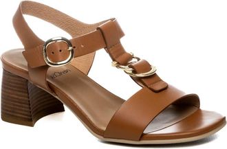 Nero Giardini Womens Armenia Cognac Low Block Heel In Brown