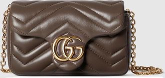 Gucci GG Marmont Mini Shoulder Bag, Brown, Leather