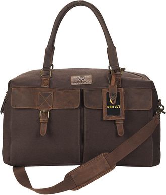Ariat Canvas Duffle Bag in Brown, Size OS, by Ariat