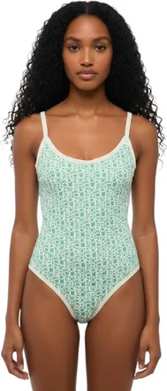Moncler Green Logo Swimwear