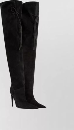 Giuseppe Zanotti suede over-the-knee stiletto boots
