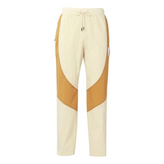 Nike Jordan Air Jordan Flight Contrasting Colors Breathable Drawstring Sports Pants Yellow CV3175-275