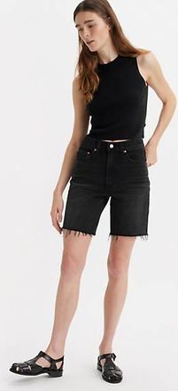 Levi's Ribcage Bermuda Shorts - Womens - 25 - Black