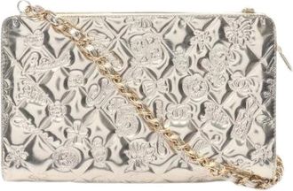 Chanel Pre-owned Clutches, female, Gray, Size: ONE SIZE Pre-owned Icon Patent Leather Shoulder Bag