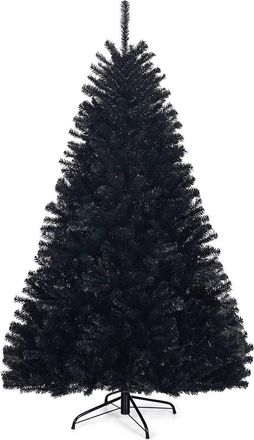 Costway Costway &Aacute;rbol De Navidad Artificial 180cm Con Puntas De Pvc Y Soporte De Metal Navidad Decoraci&oacute;n Color Negro