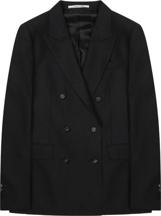 Tagliatore Parigi Double-Breasted Tailored Virgin Wool-Blend Blazer