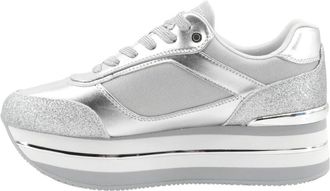 Guess Hansin 3 Sneaker - Dames - Sneakers - Grijs - 38 EU - Schoenen