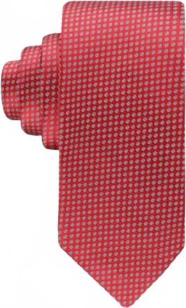 Tommy Hilfiger Mens Memphis Micro-Floral Tie In Red