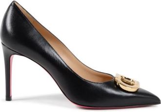 Dee Ocleppo Womens Office Party Pump Black Leather - Size UK 7