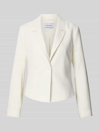 More & More More & More Blazer aus Viskose-Mix mit Reverskragen in Offwhite, Gr&ouml;&szlig;e 38