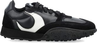Marine Serre Ms Rise sneakers - men - Leather/Fabric/Rubber - 42 - Black