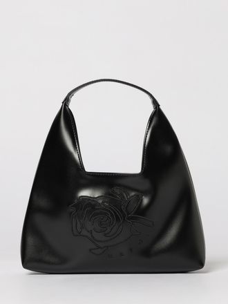 Marni Borsa in pelle sintetica con fiore ricamato