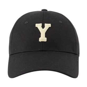 Saint Laurent Universiteit Y Pet Zwart Trendy Accessoire - Heren - Petten - Zwart - 57 CM - Katoen - Accessoires