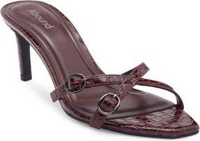 Abound Sylvia Croc Embossed Heeled Sandal in Burgundy at Nordstrom Rack, Size 7.5