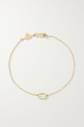 Alison Lou Cocktail 14-karat Gold, Topaz And Enamel Bracelet - Oro
