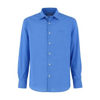 MC2 Saint Barth Formal Shirts, male, Blue, Size: XL Classic-cut Shirt
