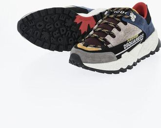 Dsquared2 Technical Fabric and Leather FREE Sneakers with Running Sole size 40