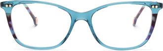 Carolina Herrera Occhiali squadrati - Blu
