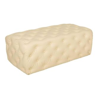 Wanderlust Deco Banqueta Tapizada Blanca108x54x40