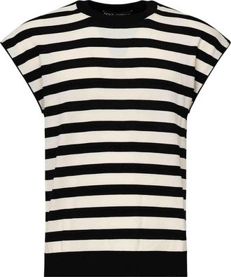 Dolce & Gabbana T-Shirt Kimono In Striped Knit