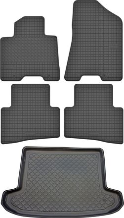OEM Juego De Alfombrillas De Goma Para Coche Y Maletero Para Hyundai Tucson Iii Suv A Partir De Julio De 2015