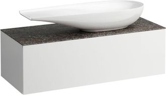 Laufen Laufen Il Bagno Alessi Cajonera, Encimera De Piedra Marrone