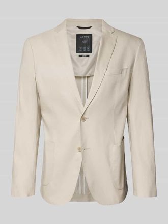 s.Oliver Black Label Regular Fit Anzugsakko aus Leinen-Mix in Beige, Gr&ouml;&szlig;e 102