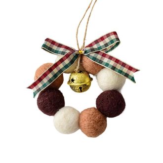 OEM Adorno Para &Aacute;rbol De Navidad, Mini Corona De Fieltro Hecha En Francia
