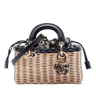 Dior Pre-owned Dior Micro Wicker Oblique Lady D Joy Satchel Ladies 44F5QUYEIV1RXWPM
