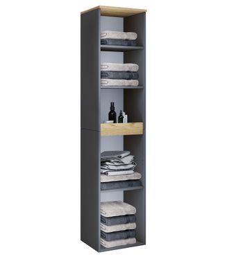 VCM Muebles De Ba&ntilde;o Estante De Pared Gabinete Alto Cosila 165x30x33 - Vcm