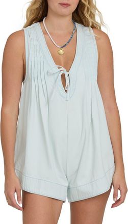 Billabong June Saltwashed Romper in Clearwater at Nordstrom, Size X-Large
