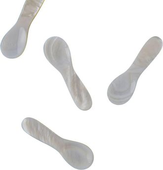 Be Home Mini Shell Spoons - Set of 4 in Pearl at Nordstrom