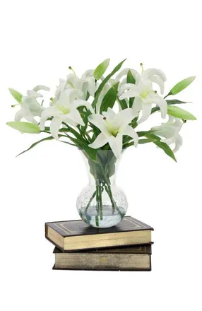 Mark Roberts Vase of Lilies in White at Nordstrom