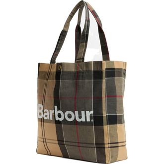 Barbour Telfield Tartan Tote in Dress Tartan at Nordstrom
