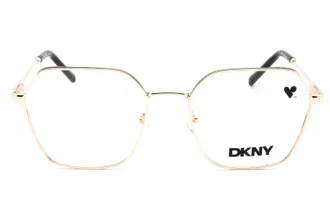 DKNY DK1033N Metal Rectangular Eyeglasses - Gold