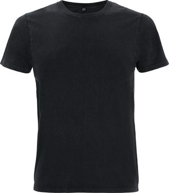 Generic EARTHPOSITIVE Earth Positive Mens Classic Jersey T-Shirt (UK, Alpha, S, Regular, Regular, Black)